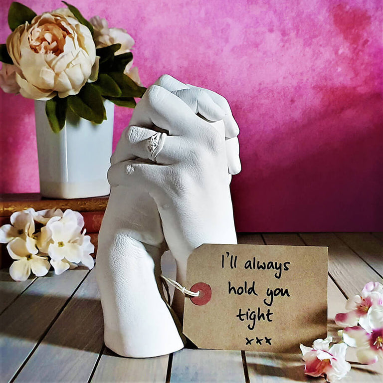 Our Premium Couples Hand Casting Kit for two hands