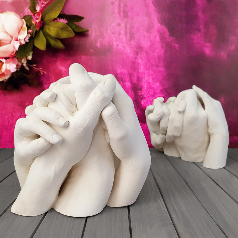 Our Edinburgh Family Hand Casting Kit with Refill Bundle.  Make two family hand castings