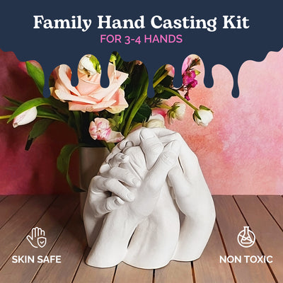 Premium Family Hand Casting Kit: For 3-4 Hands