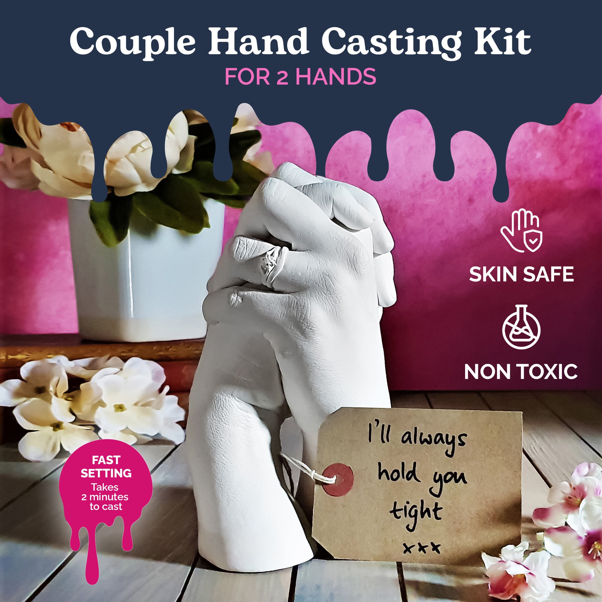 Edinburgh Casting Studio - Ultimate Couples Hand Casting Kit with Medium  Dome