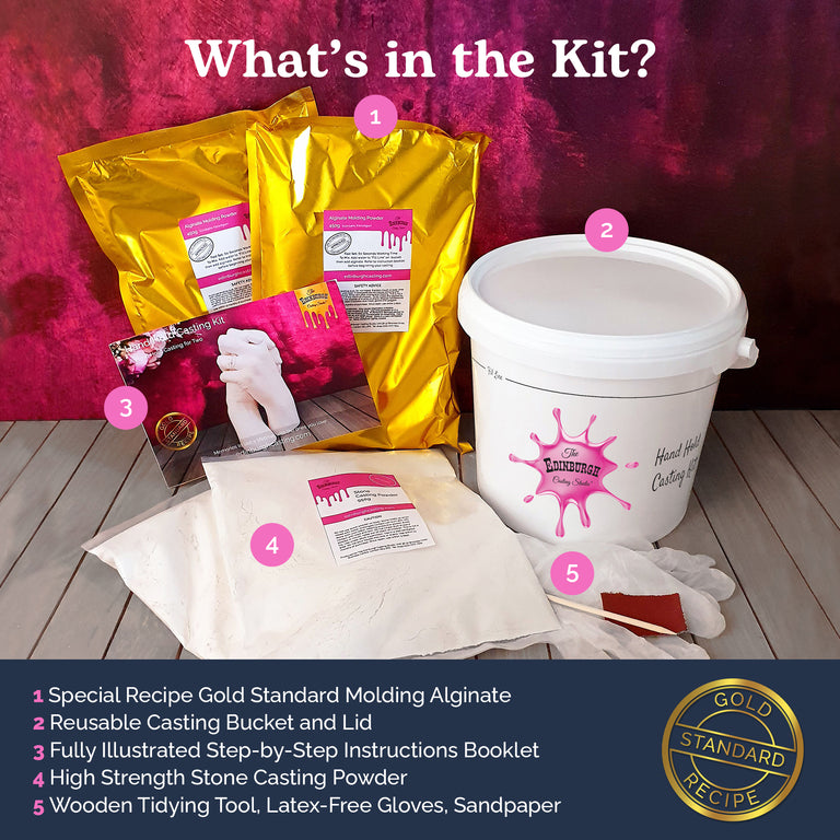 Premium Couple Hand Casting Kit: For 2 Hands