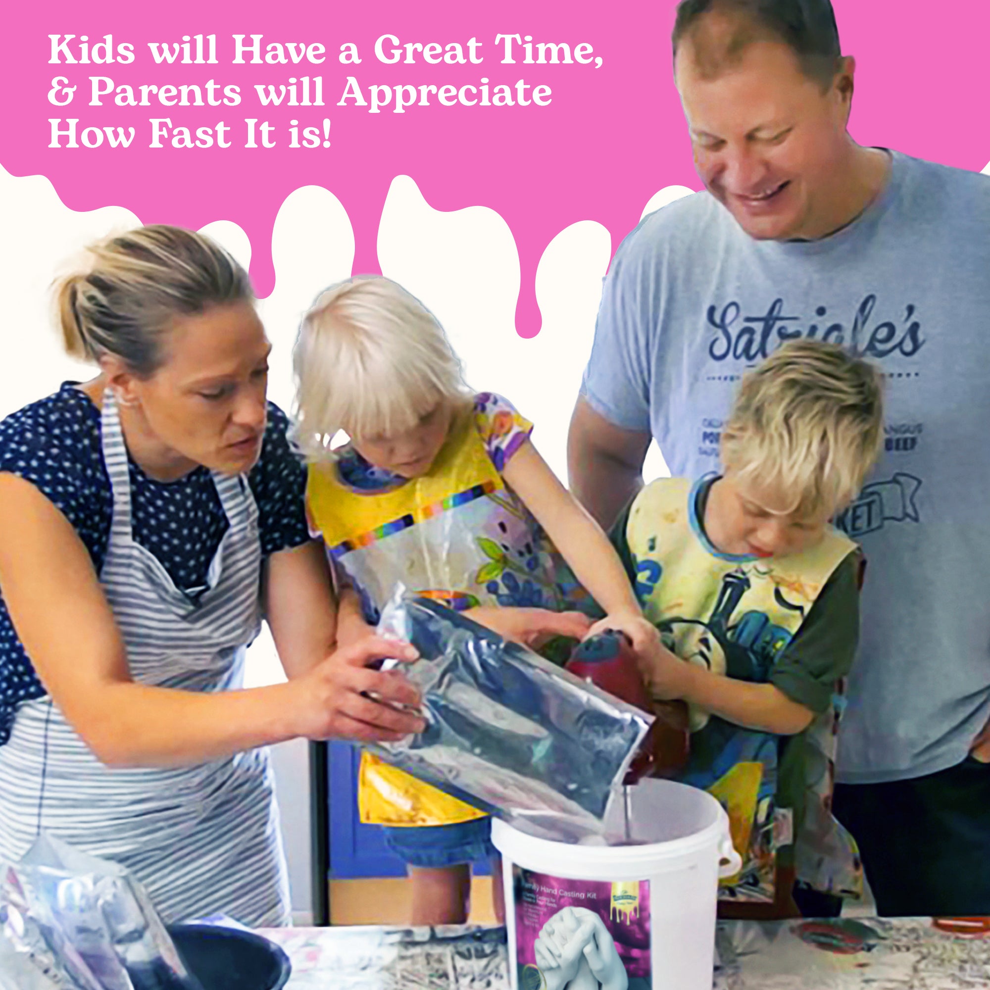 Premium Family Hand Casting Kit: For 3-4 Hands