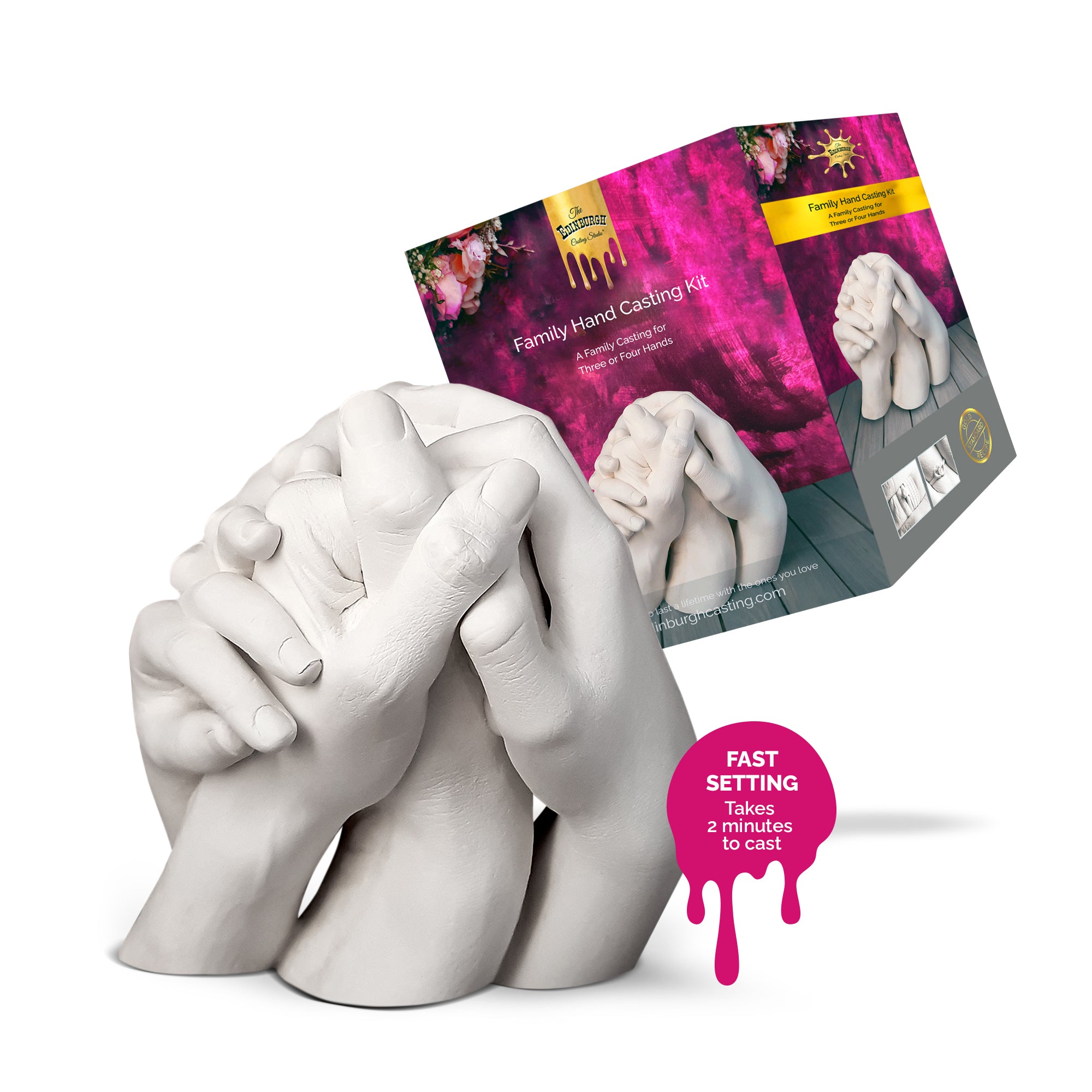 Premium Family Hand Casting Kit: For 3-4 Hands